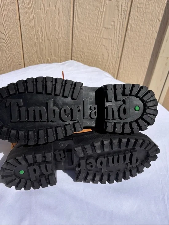 Timberland Sky 6-Inch Lace Up Wheat Nubuck Leather Platform Boots Women's - Picture 3 of 8